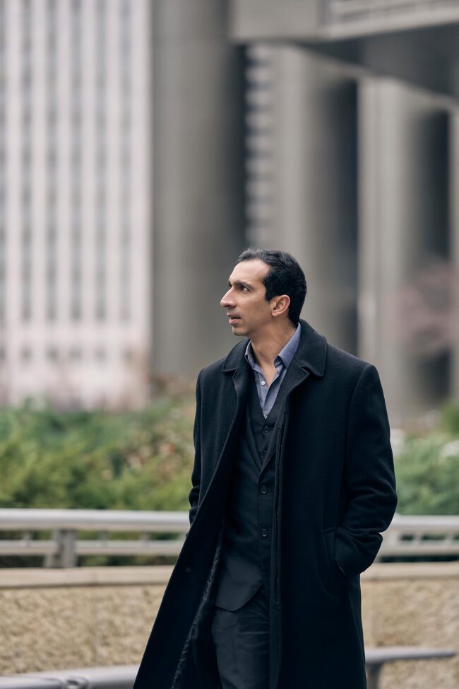 Polished dating profile photo for men, outdoor city portrait with jacket for dating apps, professional profile image for Hinge, Bumble, Tinder, Raya, and matchmaking platforms