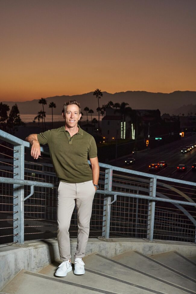 Environmental professional portrait in Los Angeles, outdoor business portrait at sunset, LinkedIn profile image, website bio, and professional branding photo