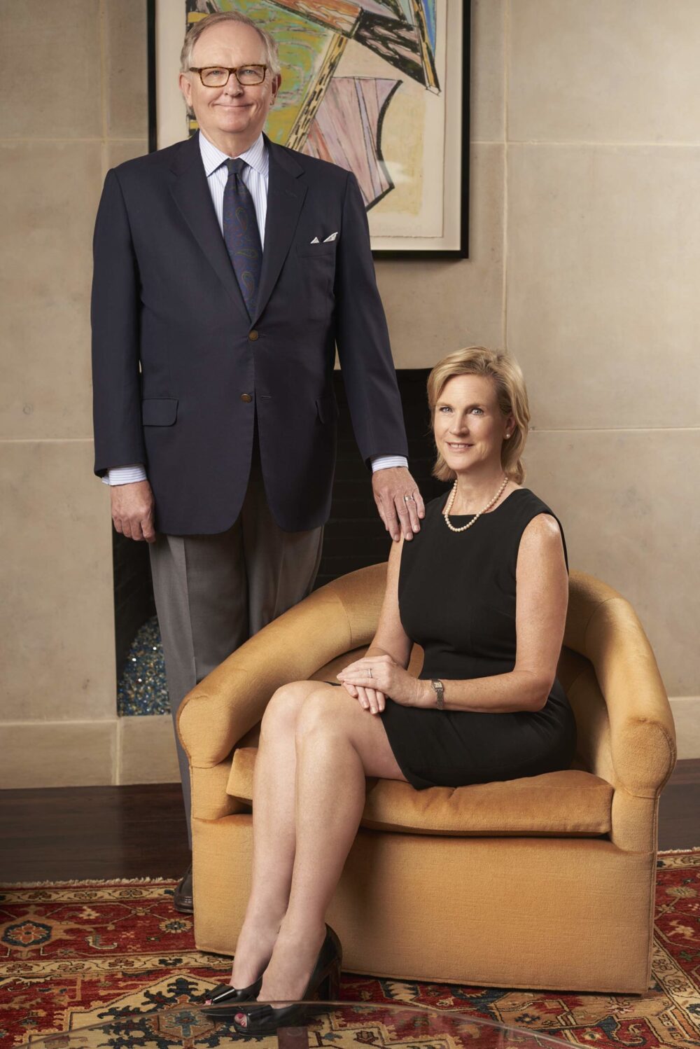 Executive team portrait in Los Angeles, two corporate professionals photographed in an office setting, leadership photo for company website, bios, and business profiles